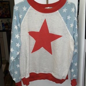 WILDFOX Red, white and blue sweatshirt. Size small.